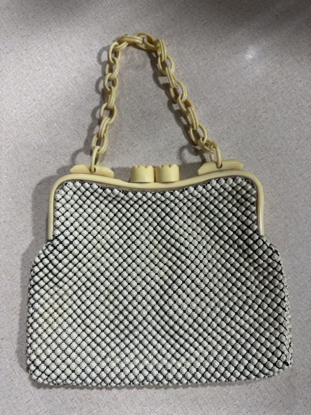 Vintage  Beaded Chain-Handle Women's Evening Bag